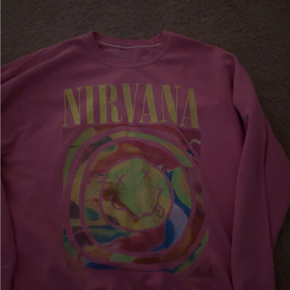Urban Outfitters Pink Nirvana Sweatshirt